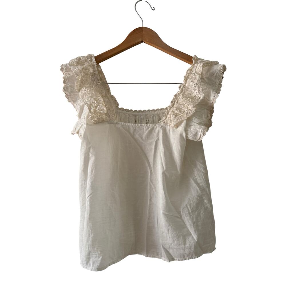 Sézane “Lexi” lace ruffle blouse - Picture 3 of 7